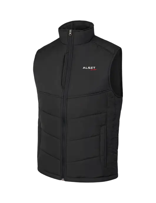Black/Black Puffy Vest w/Alset Auto Logo