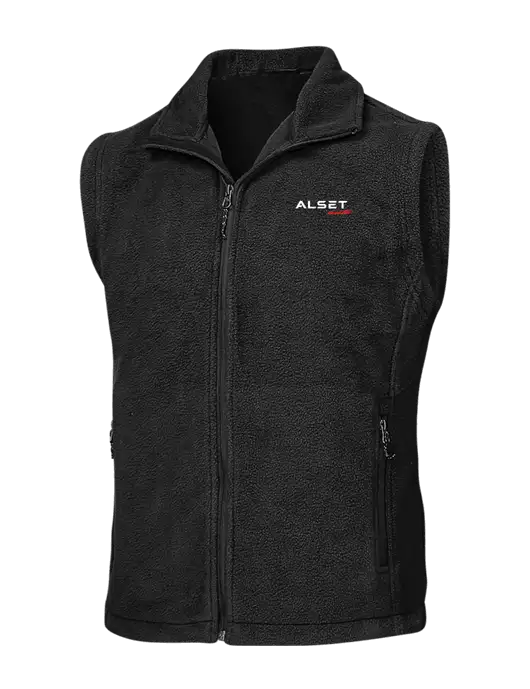 Black Fleece Vest w/Alset Auto Logo