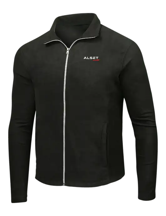 Black Microfleece Jacket w/Alset Auto Logo