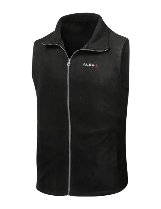 Black Microfleece Vest w/Alset Auto Logo