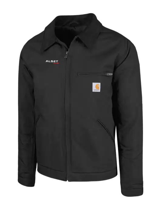 Carhartt Black Duck Detroit Jacket w/Alset Auto Logo