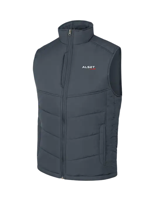 Dark Slate/Black Puffy Vest w/Alset Auto Logo