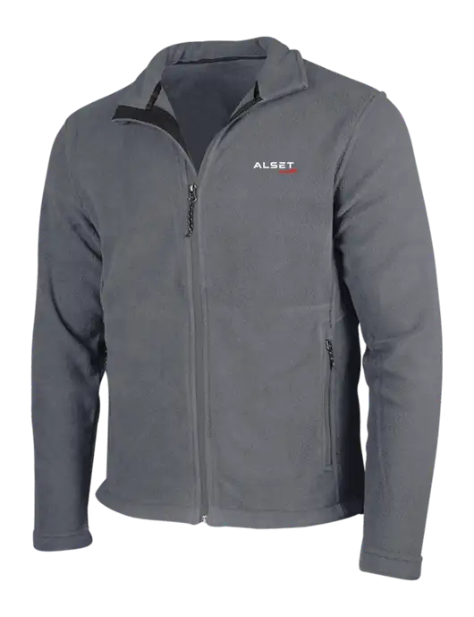 Medium Grey Fleece Jacket w/Alset Auto Logo