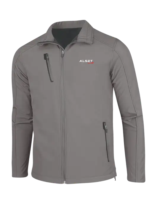 Medium Grey Welded Softshell Jacket w/Alset Auto Logo