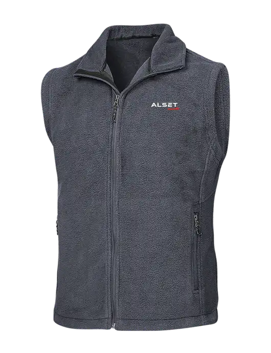 Dark Grey Fleece Vest w/Alset Auto Logo