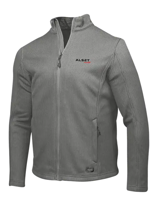 OGIO Medium Grey Grit Fleece Jacket w/Alset Auto Logo