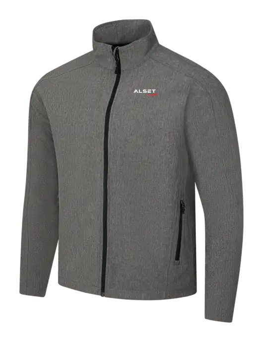 Medium Grey Heather Core Soft Shell Jacket w/Alset Auto Logo