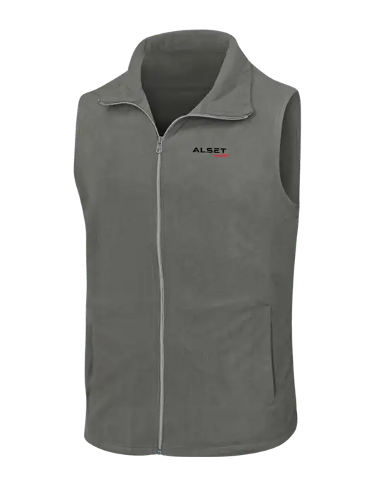 Medium Grey Microfleece Vest w/Alset Auto Logo