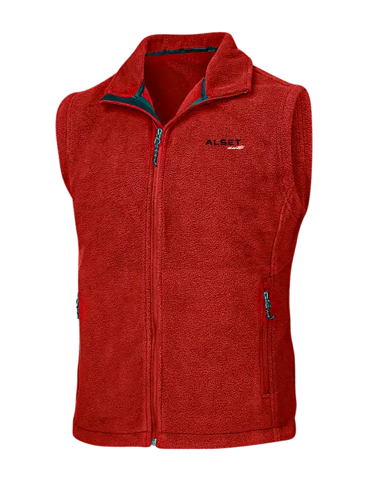Red Fleece Vest w/Alset Auto Logo