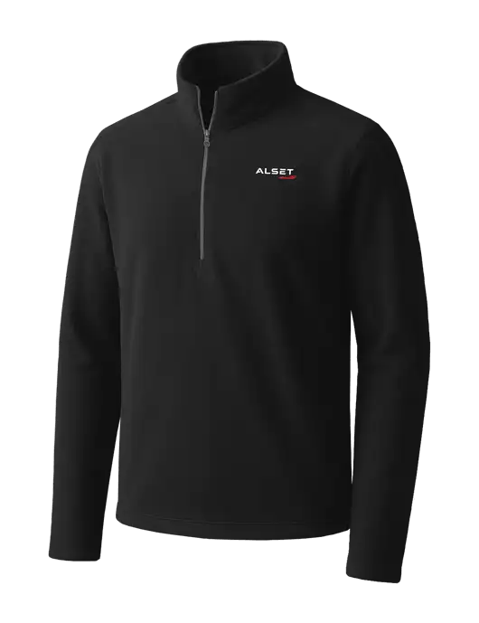 Black Microfleece 1/2 Zip Pullover w/Alset Auto Logo