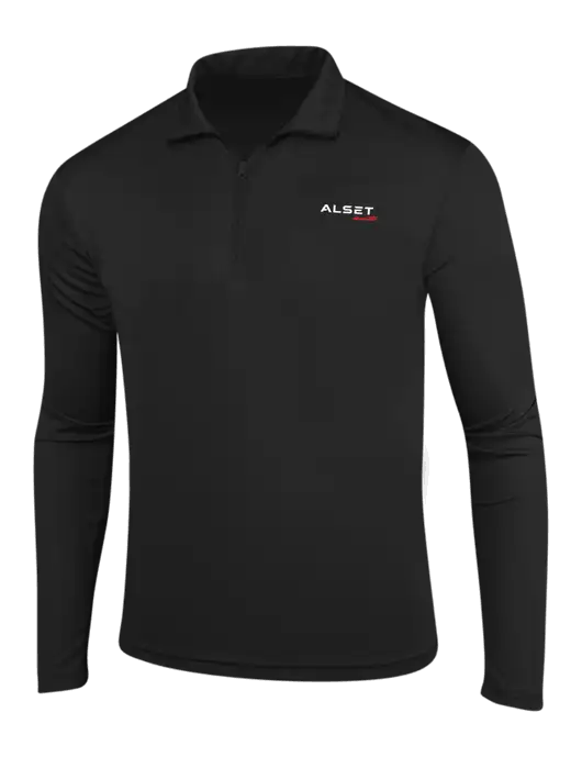 Black PosiCharge Competitor 1/4 Zip Pullover w/Alset Auto Logo