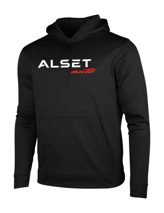 Black Fleece Sport-Wick Hooded Pullover w/Alset Auto Logo