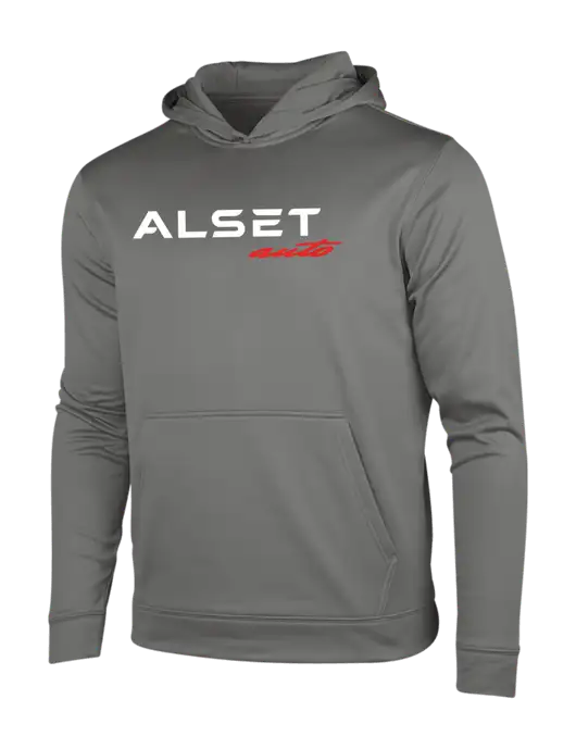 Dark Smoke Grey Sport-Wick Fleece Hooded Pullover w/Alset Auto Logo
