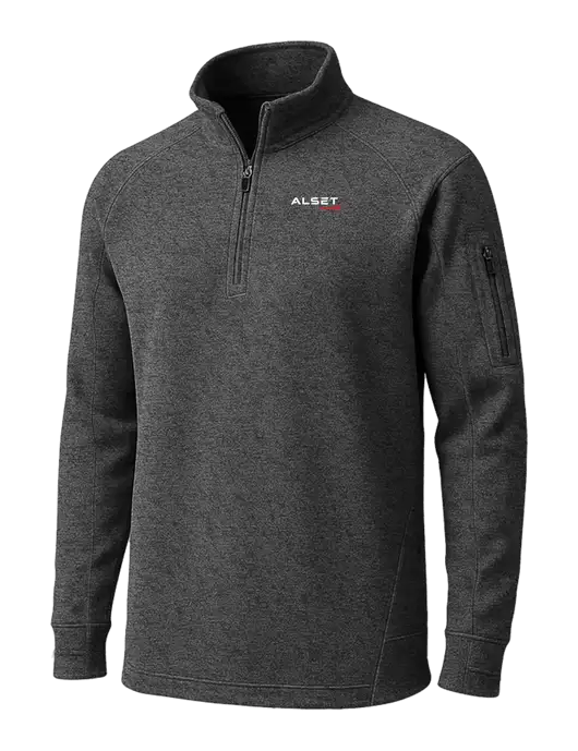 Graphite Heather Tech Fleece 1/4 Zip Pullover w/Alset Auto Logo