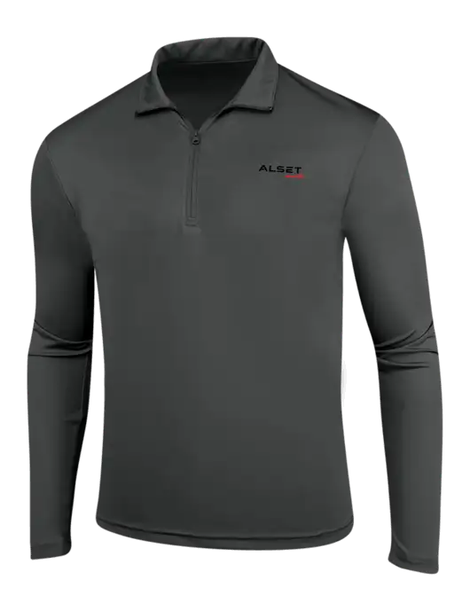 Dark Grey PosiCharge Competitor 1/4 Zip Pullover w/Alset Auto Logo