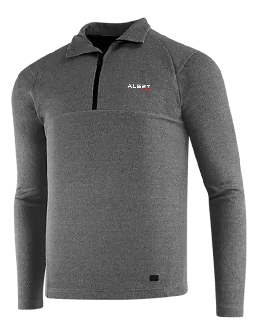 OGIO Dark Grey Heather Transition 1/4 Zip Pullover w/Alset Auto Logo