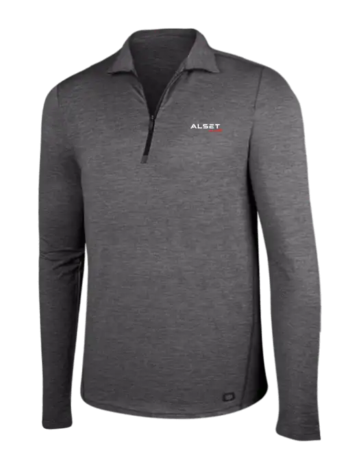 OGIO Gear Grey Heather Endurance Force 1/4 Zip w/Alset Auto Logo