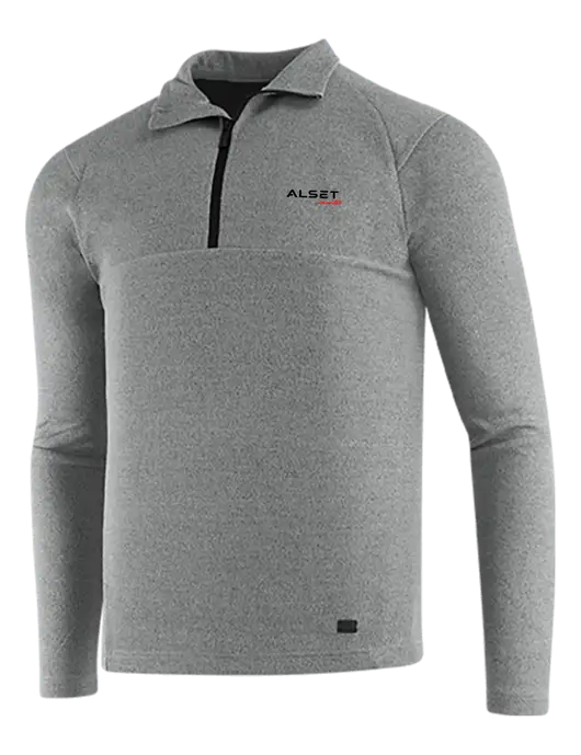 OGIO Petrol Grey Heather Transition 1/4 Zip Pullover w/Alset Auto Logo