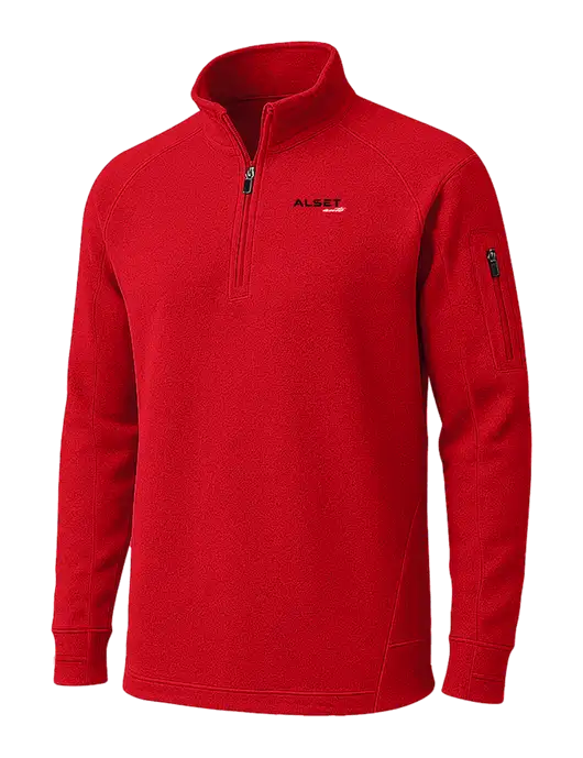 True Red Tech Fleece 1/4 Zip Pullover w/Alset Auto Logo