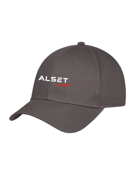 Charcoal Structured Cap Hook & Loop w/Alset Auto Logo