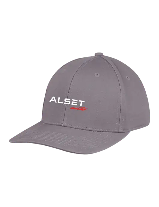 Premium Modern Structured Twill Charcoal Snapback Cap w/Alset Auto Logo