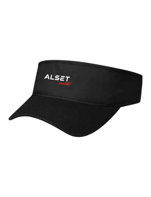 Black Cap Visor w/Alset Auto Logo