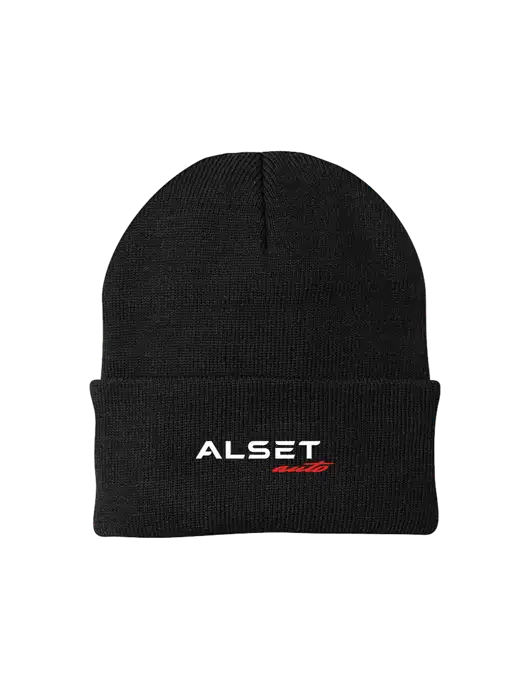 Black Knit Cap w/Alset Auto Logo