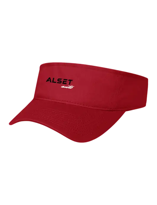 Red Cap Visor w/Alset Auto Logo