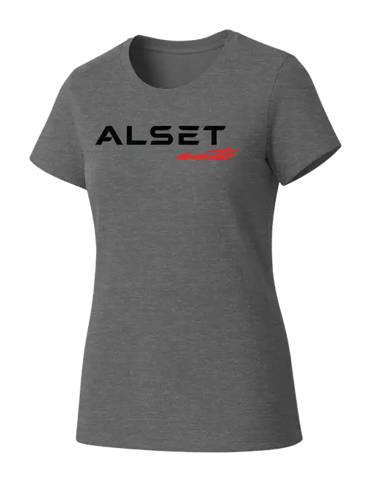 Womens Seriously Soft Grey Frost T-Shirt w/Alset Auto Logo