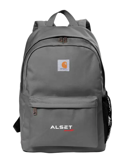 Carhartt Grey Canvas Backpack w/Alset Auto Logo