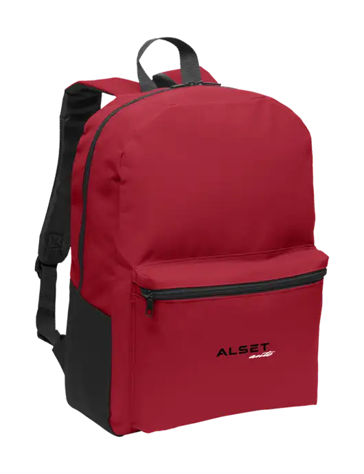 Casual Red Lightweight Laptop Backpack w/Alset Auto Logo