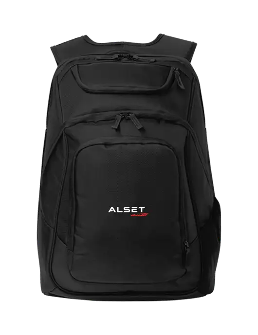 Executive Black Laptop Backpack w/Alset Auto Logo