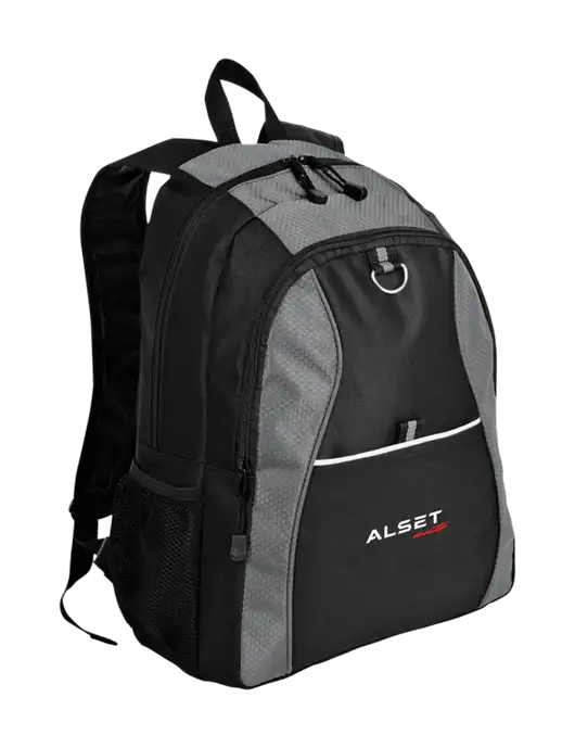 Honeycomb Grey/Black Backpack w/Alset Auto Logo