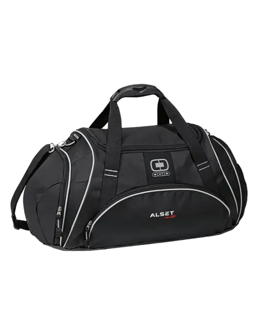 OGIO Black Crunch Duffel
 w/Alset Auto Logo
