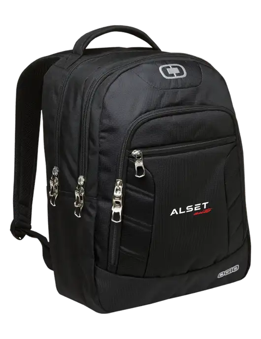 OGIO Black/Silver Colton Laptop Backpack
 w/Alset Auto Logo