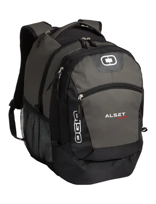 OGIO Grey Rogue Pack
 w/Alset Auto Logo