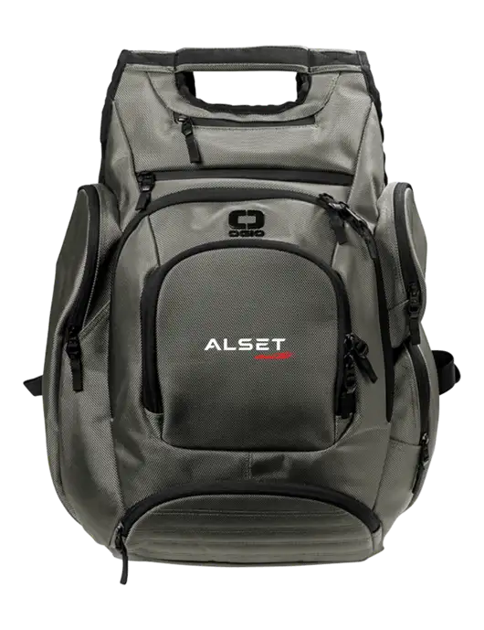 OGIO Medium Grey Metro Ballistic Laptop Backpack w/Alset Auto Logo