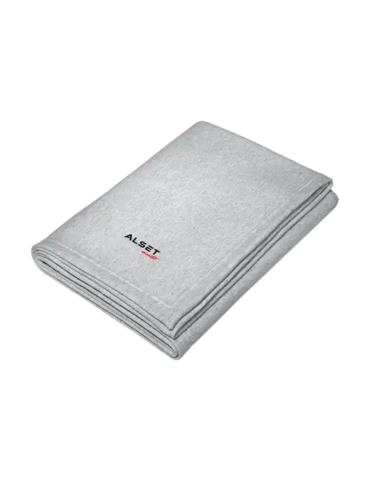 Core Light Grey Heather Fleece Sweatshirt Blanket w/Alset Auto Logo