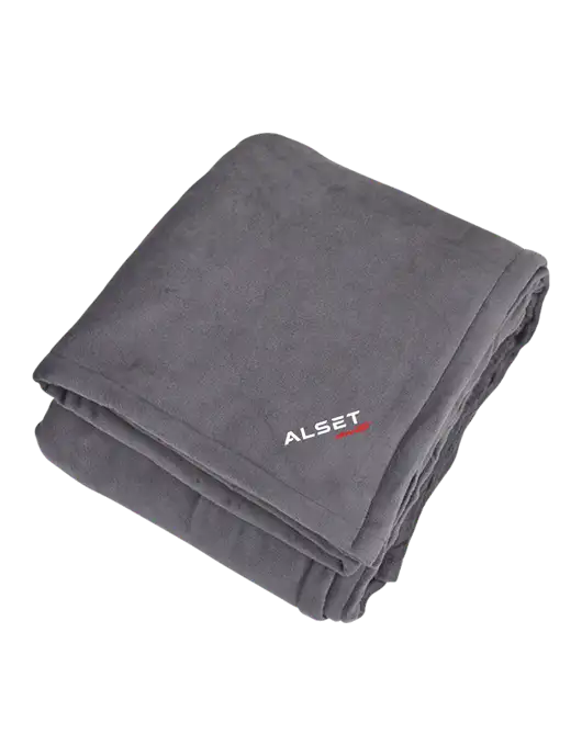 Mountain Lodge Hearth Grey Blanket  w/Alset Auto Logo
