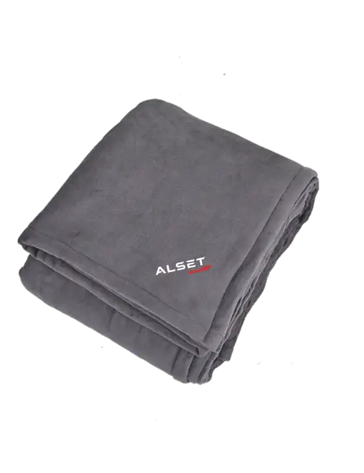 Oversized Graphite Ultra Plush Blanket Graphite w/Alset Auto Logo