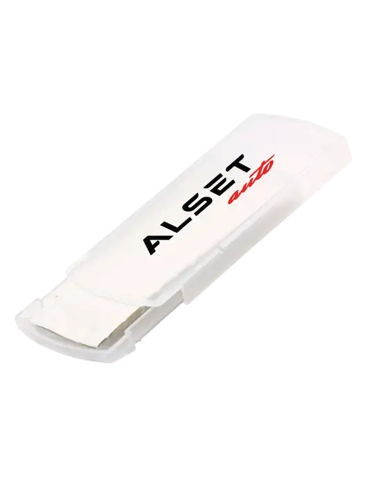 Slide Right Clear Bandage Dispenser w/Alset Auto Logo
