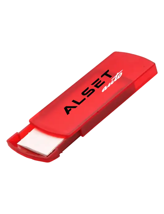 Slide Right Red Bandage Dispenser w/Alset Auto Logo