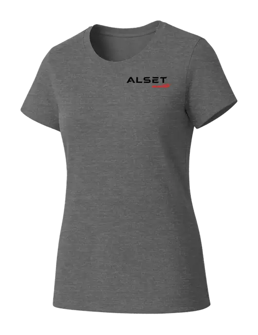 Womens Seriously Soft Grey Frost T-Shirt w/Alset Auto Logo