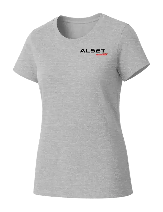Womens Seriously Soft Light Heathered Grey T-Shirt w/Alset Auto Logo