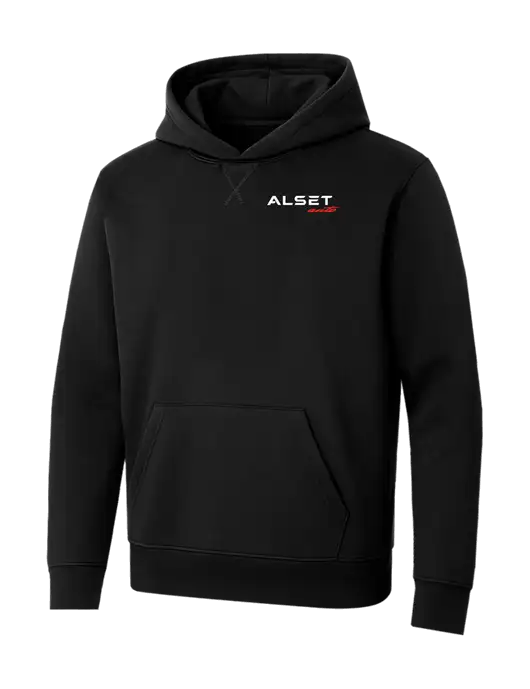 Allmade Deep Black Organic French Terry Pullover Hoodie w/Alset Auto Logo