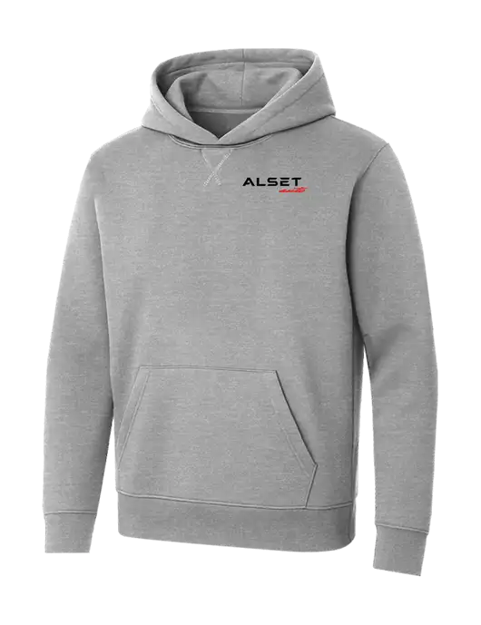 Allmade Granite Grey Heather Organic French Terry Pullover Hoodie w/Alset Auto Logo