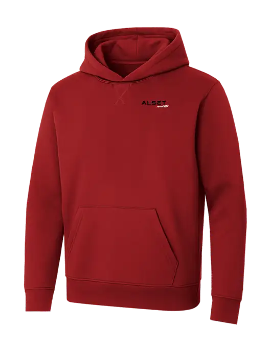 Allmade Revolution Red Organic French Terry Pullover Hoodie w/Alset Auto Logo