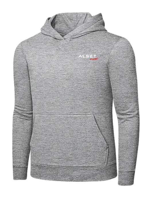 Light Grey Heather 7.8 oz Ring Spun Hooded Sweatshirt w/Alset Auto Logo