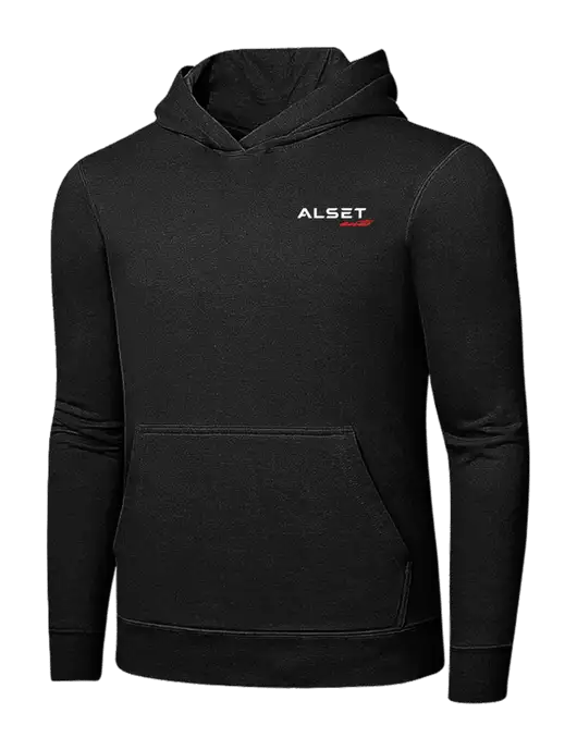 Jet Black 7.8 oz Ring Spun Hooded Sweatshirt w/Alset Auto Logo